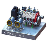 CISON Micro V8 Gasoline Engine DIY Metal Model