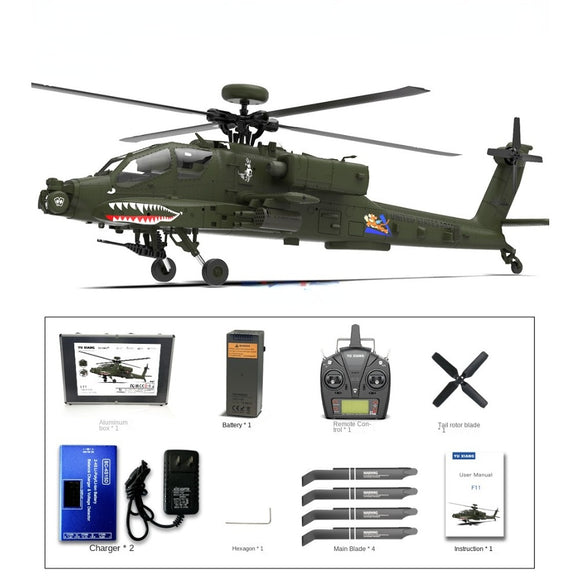 Yuxiang F11 AH-64 Apache 1:32 Scale RC Helicopter RTF
