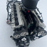 GS V12 Gasoline 4-stroke Miniature Engine Model 72CC with Starter