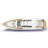 TFL 1105 Princess 960mm Glass Fiber Hull Electric Rc Boat