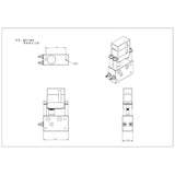 CUT 13FA Rc Hydraulic Excavator 2-7CH Hydraulic Reversing Valve