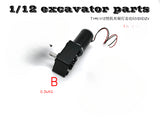 1/12 Remote Control Hydraulic Excavator All Metal Drive Wheel Brushed Track Motor Parts