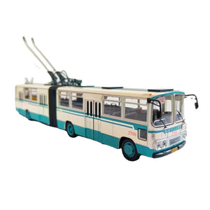 1:64 Double-section Articulated Trolleybus Alloy Model