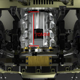 TWOLF 715 CNC Aluminum Alloy Engine Piston Kit Model for 1/10 Rc Car 550 Motor DIY