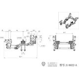 1/14 LESU X-8022-A Front Steering Power Axle Air Bag Suspension for 1/14 Tamiya Rc Truck Tractor