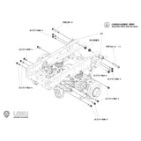 1/14 LESU X-8022-A Front Steering Power Axle Air Bag Suspension for 1/14 Tamiya Rc Truck Tractor