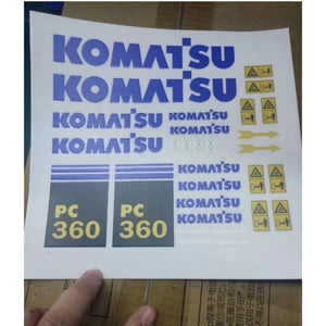 Miniature Scale Komatsu Sticker 1/12 Huina Remote Control Excavator