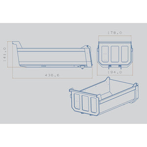 6x6 Stainless Steel U Bucke for for 1/14 Tamiya RC Truck