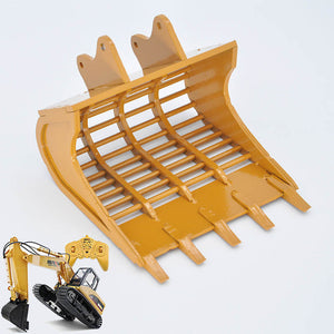 HUINA Full Metal Grid Bucket for Huina 1550 1580 1592 1593 1594 Double E RC Excavator