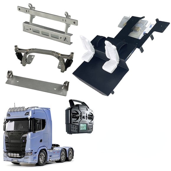 Body Lock Metall-Erweiterungsplatten-Nachrüstsatz für 1/14 Tamiya Scania 770S Rc Traktor 56368