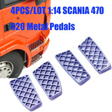 Metal Pedal for 1/14 Tamiya RcTrailer Tractor Scania R470 R620