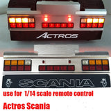 Metall-Rücklichter für 1/14 SCALE RC SCANIA R470 R620 ACTROS 56323