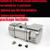 1/14 Scale RC Truck Stainless Steel Simulation Fuel Tank