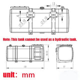 1/14 Scale RC Truck Stainless Steel Simulation Fuel Tank