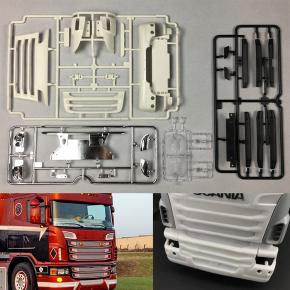 R470 R620 Front Face Modification R730 Front Face Kit für 1/14 Fernbedienung Tamiy Hercules Scania R620 R470