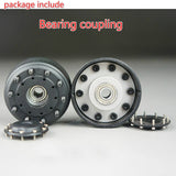 2pcs Front Hub Metal Coupler  for 1/14 Remote Control Truck Tractor Scania R620 R470 FH16 TGX