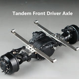 8X8 All Metal Differential Power Output Axle ForTamiya 1/14 RC Truck Tractor Scania R470 R620 R730 Actros Volvo MAN