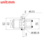 10mpa Brushless Motor Hydraulic Oil Pump Assembly for 1/14 RC Hydraulic Excavator Loader