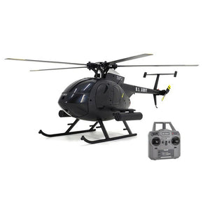 C189 Bird 1:28 Md500 Model Drone Remote Control Helicopter Black Army Green Version RTF