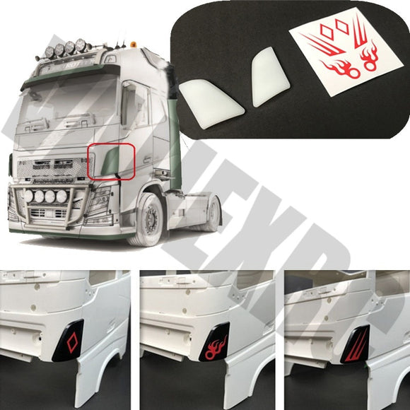 Front Face Spoiler for 1/14 Tamiya Remote Control Tractor Volvo FH16 750 56360