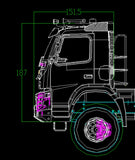 1/14 échelle télécommande Volvo Fmx camion tracteur cabine Shell