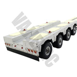 All-metal Combination Flatbed Trailer for 1/14 Scale Tamiya Remote Control Tractor Truck