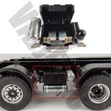Metal Differential Lock Control Box with 2pcs Steering Gear for Tamiya 1/14 RC Scania R620 56323 R470 Tractor Trailer Truck