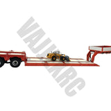 All-metal Combination Flatbed Trailer for 1/14 Scale Tamiya Remote Control Tractor Truck