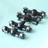 4x4 6x6 8x8 Metal Axle with Dummy Calipers for 1/14 Tamiya RC Truck Trailer Tipper Scania R620 Man Tgx Volvo Actros
