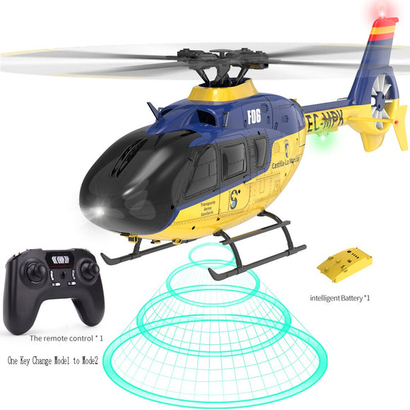 YUXIANG F06 6CH Dual Brushless Motor 1:36 EC135 RC Helicopter RTF