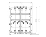 1/14 Skala Uja Ĉarniro Ĉarniro por 1/14 Telerega Tamiya Kamiono-Traktoro