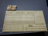 1/14 Tamiya Traktor Scene Plate Transport Holzrahmen