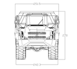 JDM-166 1:14 Artikula Teleregilo Hidraŭlika Metala Rubkamiono Rc4wd A40G