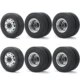 Metal Wheel Tires Complete Set  for 1/14 Tamiya 6X4 Rc Tractor Truck