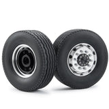 Metal Wheel Tires Complete Set  for 1/14 Tamiya 6X4 Rc Tractor Truck