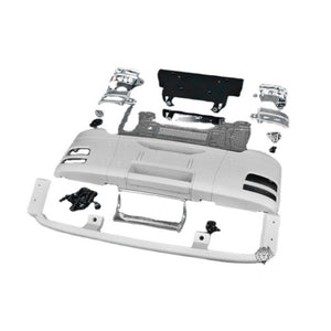 Stoßstange aus CNC-Aluminiumlegierung mit Lampenschirmbaugruppe für 1/14 ferngesteuerten Traktor Tamiya MAN TGX 26540 56325 56350