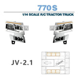 LED 5V Headlight Lighting System  for 1/14 Tamiya Rc Scania 770s 56371 56368