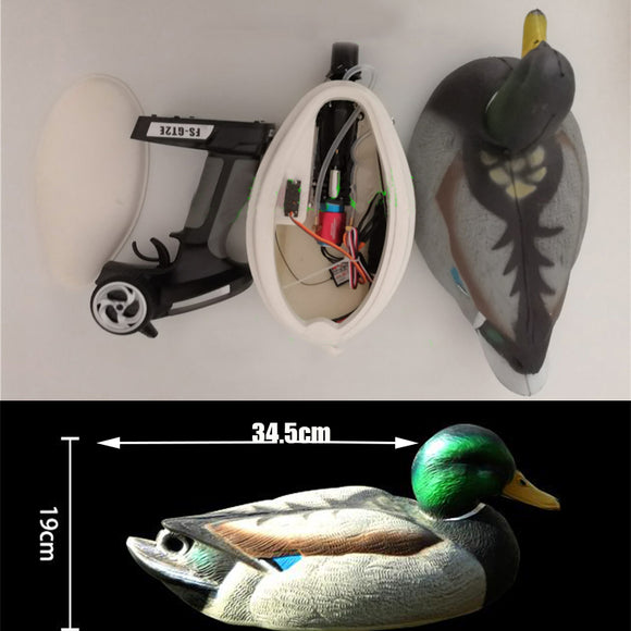 2.4G RC  Simulation Remote Control Hunting Duck Duck Shape Boat Hull Duck Power Kit