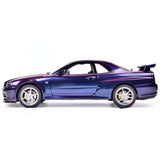 1/8 Capo Skyline GTR R34 Fernbedienung Flat Running Drift Car Kit RTR 