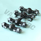 4x4 6x6 8x8 Metal Axle with Dummy Calipers for 1/14 Tamiya RC Truck Trailer Tipper Scania R620 Man Tgx Volvo Actros